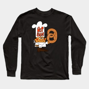 Hot Sam Vintage Mall Soft Pretzel Shop Long Sleeve T-Shirt